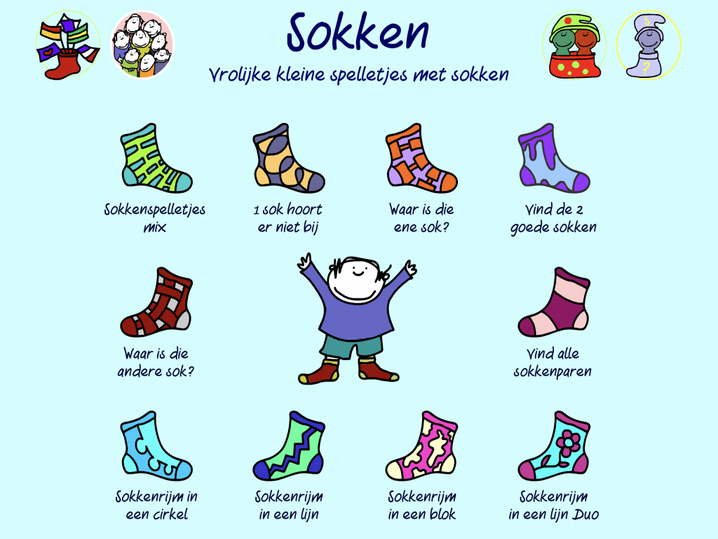 Sokken Vrolijke spelletjes met sokken